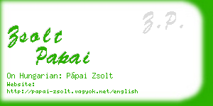 zsolt papai business card